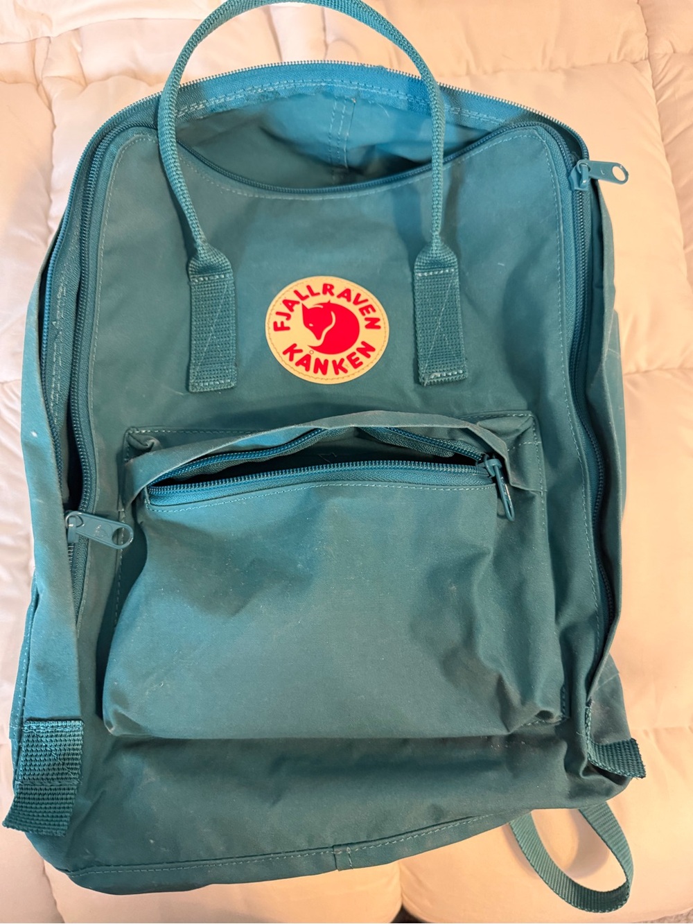 Fjallraven Kånken Backpack in Teal Blue - Picture 2 of 11